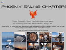 Tablet Screenshot of phoenixsailingcharters.com